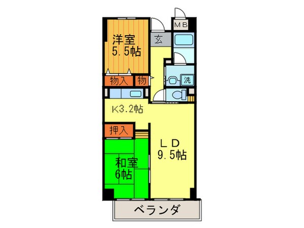 サンローレルの物件間取画像